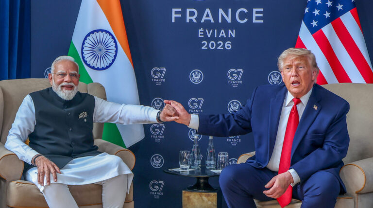 Evian: Modi and Trump hold bilateral talks